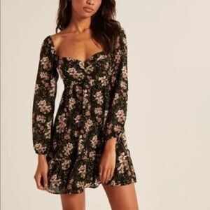Abercrombie & Fitch Floral Long Sleeve Dress - XS